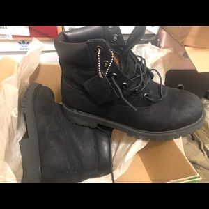 Timberland black boots kids